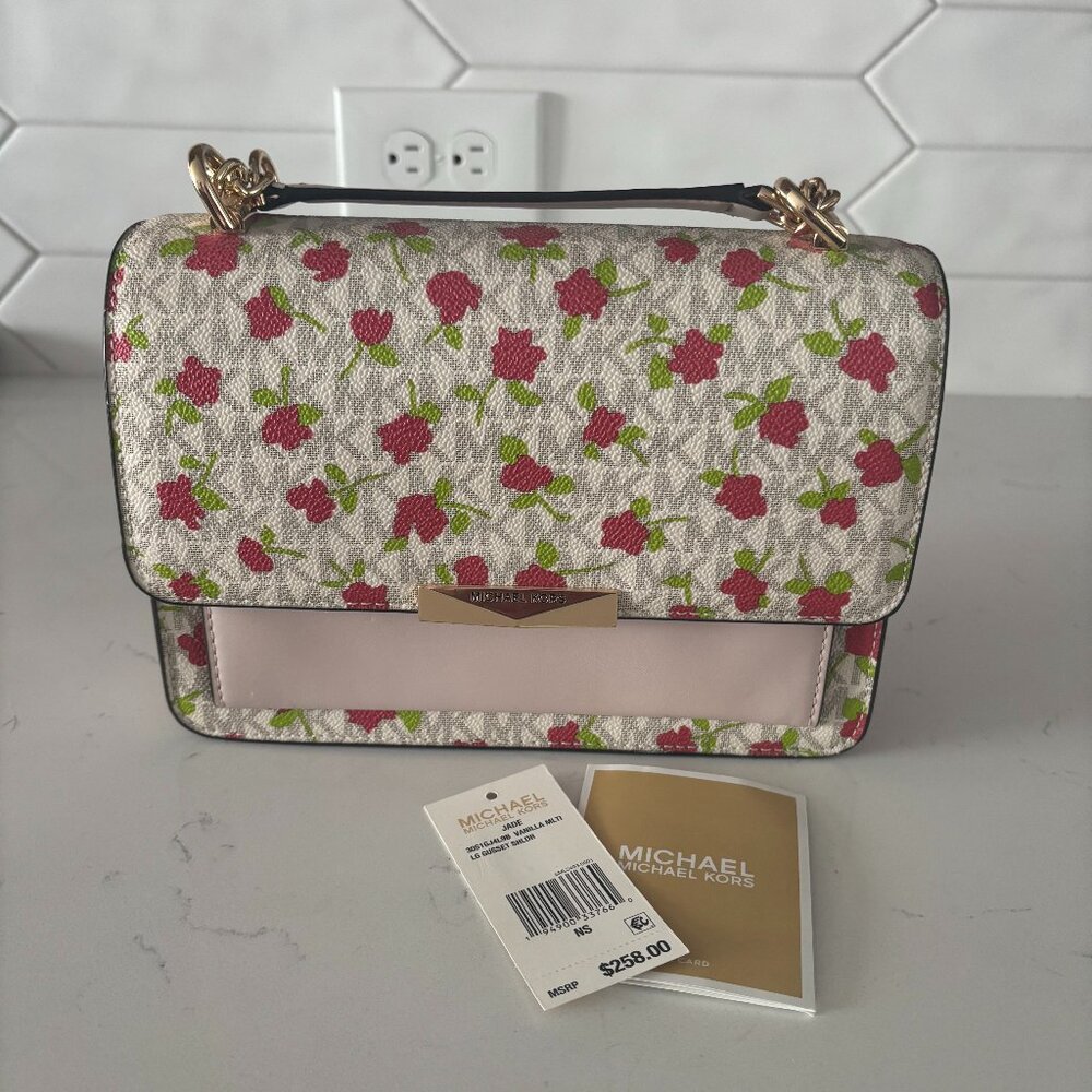 Michael Kors Floral Chain Bag(BRAND NEW WITH TAGS)